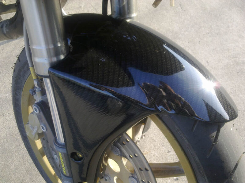 Cagiva Mito 500 carbon dipped front mudguard