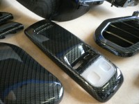 Carbon dipped interior parts