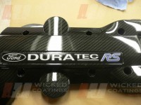 Ford Focus RS engine cover carbon dipped
