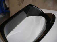 Honda Civic dash surround in carbon dipping