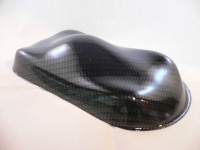 graphite carbon dip over black