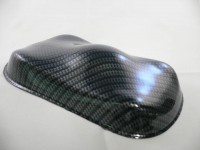 silver carbon over black base