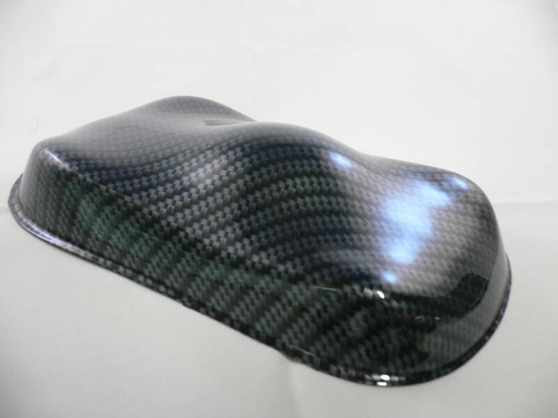 silver carbon over black base