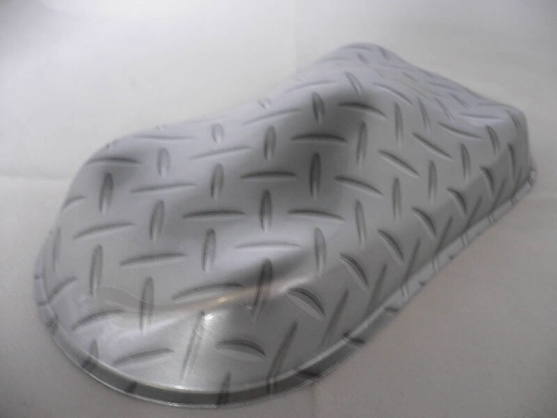 chequer plate over silver
