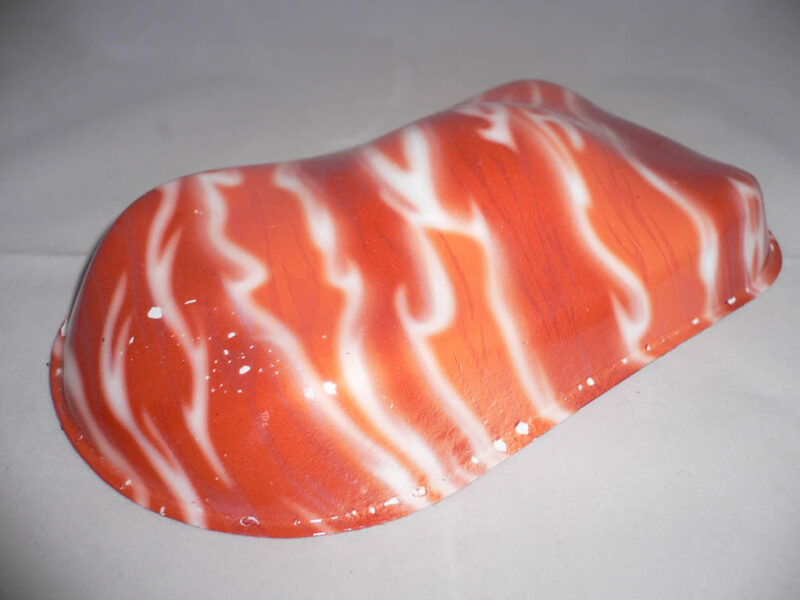 flames over white