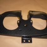 Carbon dipped MG dashboard with satin laquered finish