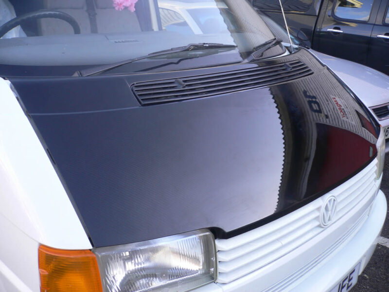 Carbon dipped VW T4 bonnet