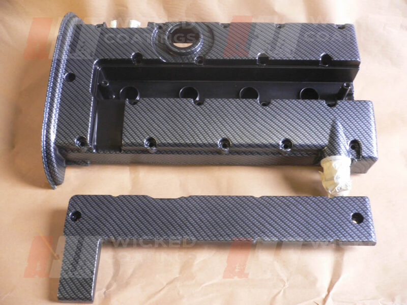 Vauxhall rocker cover - carbon dip before laquer
