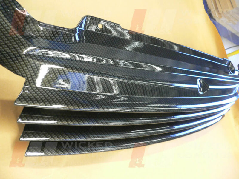 VW T5 front grill- carbon dipping