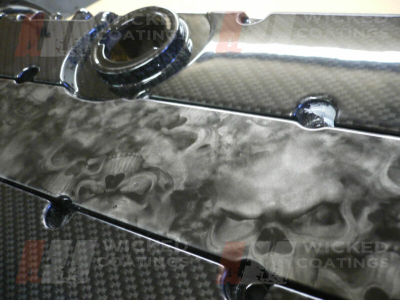 close up of vauxhall parts- carbon and reaper dipped