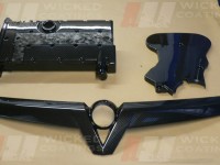 carbon dipped engine parts and grill- vauxhall