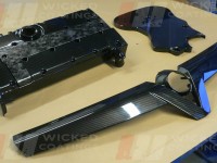 carbon dipped engine parts and grill- vauxhall