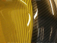 3 piece motorcycle tank carbon and carbon kevlar dip