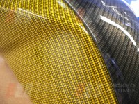 3 piece motorcycle tank carbon and carbon kevlar dip