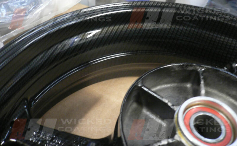 carbon dipped motorcycle wheel (honda cbr 600)