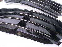 Golf R32 front bumper grills with carbon dipping
