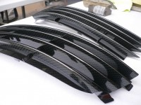 Golf R32 front bumper grills with carbon dipping