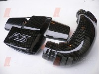 Ford Focus RS mk2 steering wheel trims & engine pipe- carbon dipped