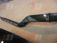 Carbon dipped wiper arm
