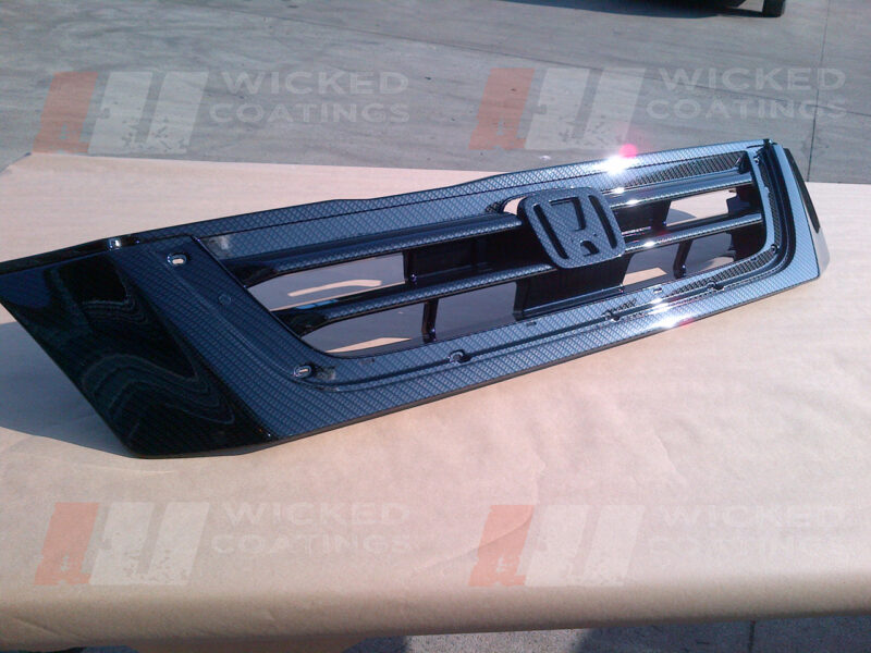 carbon dipped honda grill