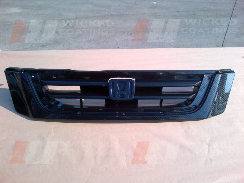 carbon dipped honda grill
