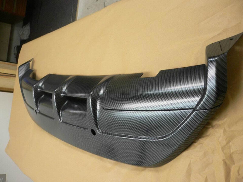 rear valance in carbon dip- before laquer