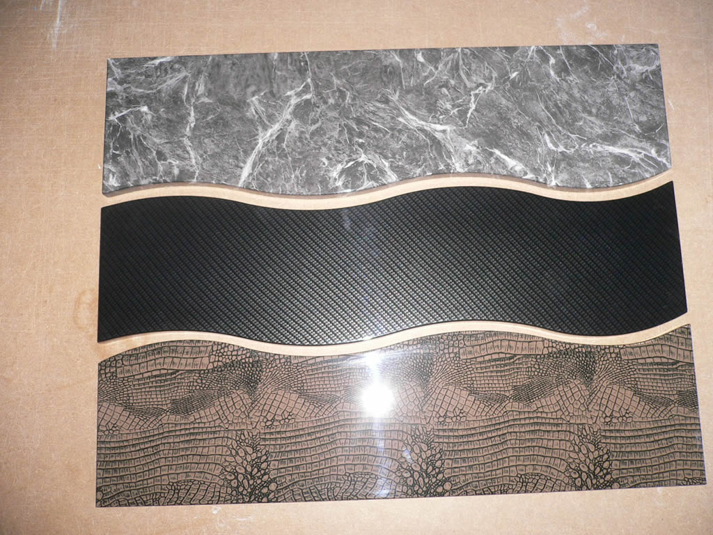 Crocodile skin,Marble and Carbon dipped chest of draw fronts