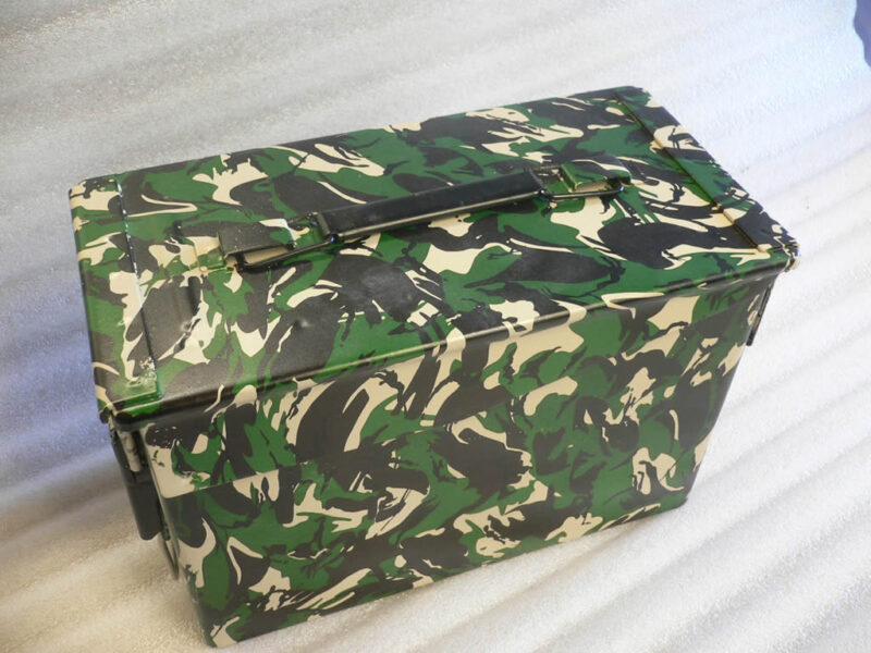 camo dipped ammunition box