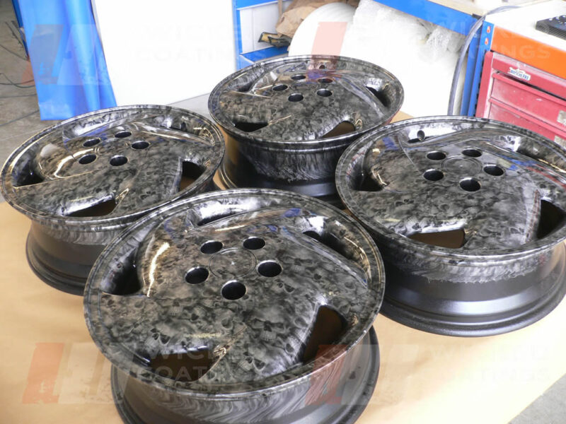 Wheel set dipped in reaper