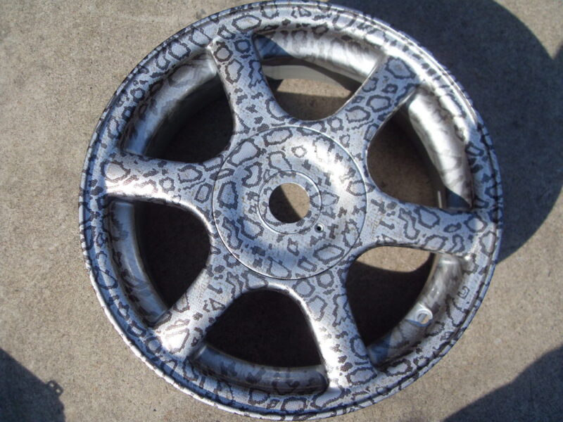 sample wheel snake printed
