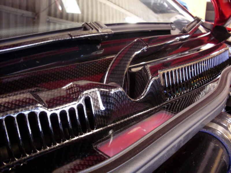 Golf R32 scuttle tray carbon dipped. Fitted to car