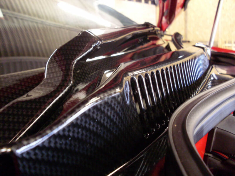 Golf R32 scuttle tray carbon dipped. Fitted to car