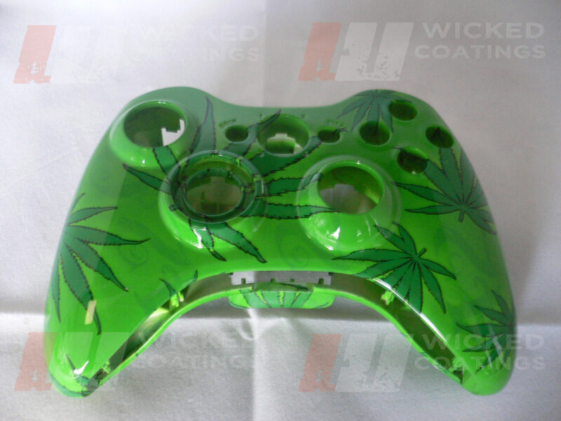 Cannabis water transfer printing on xbox control pad