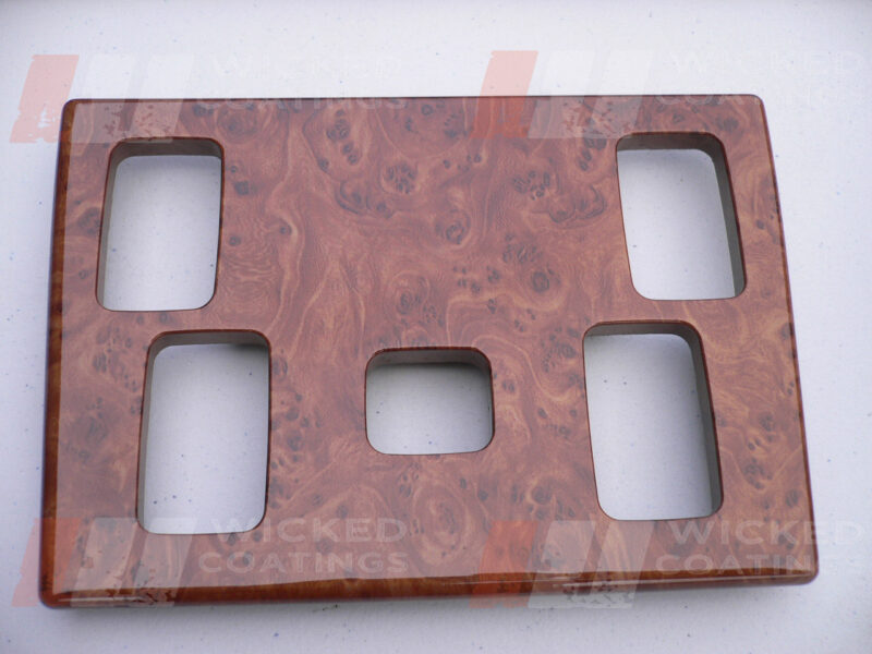 walnut burl water transfer printing