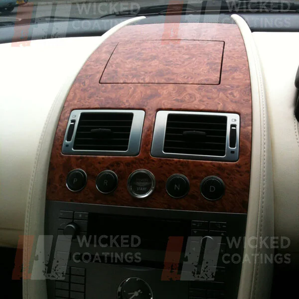 Aston Martin walnut dipped centre dash