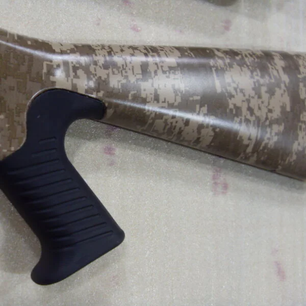 Brown camo dipped gun stock
