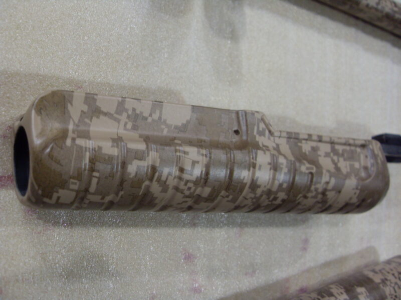 Brown camo dipped gun stock