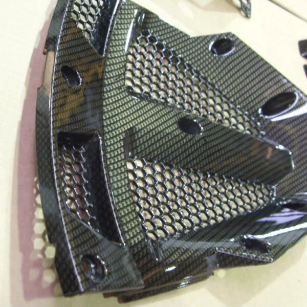 Carbon dipped super bike parts