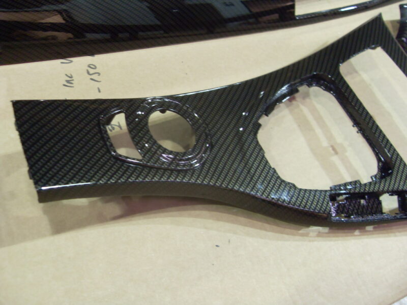 Carbon dipped car interior