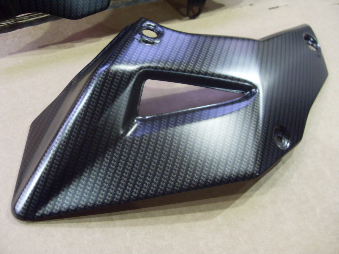 Carbon dipped motorbike front