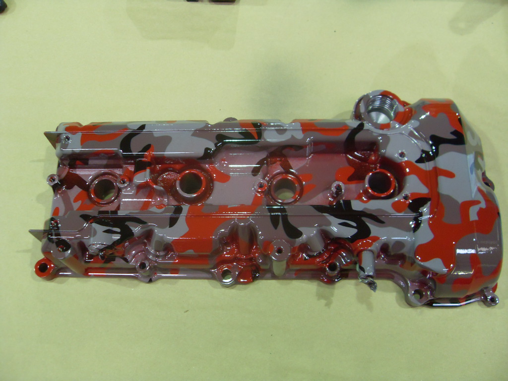 Custom coatings cylinder head