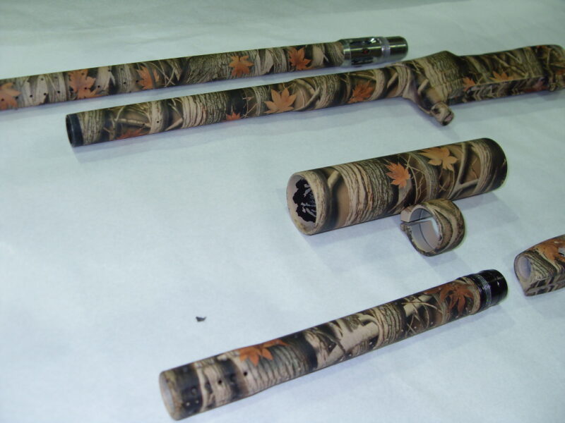 Camouflage dipped air gun
