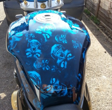 carbon dipping on petrol tank