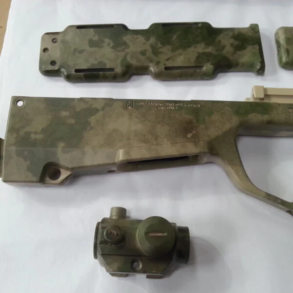 Gun Elements Coated In Military Camouflage Hydrographic Film