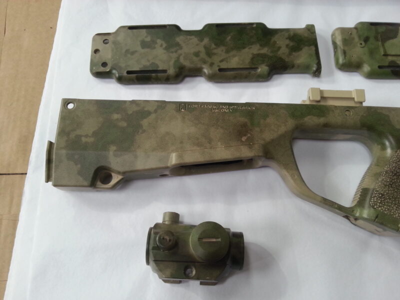 Gun Elements Coated In Military Camouflage Hydrographic Film