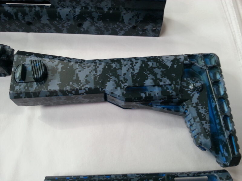 Gun Elements Coated In Camouflage Hydrographic Film