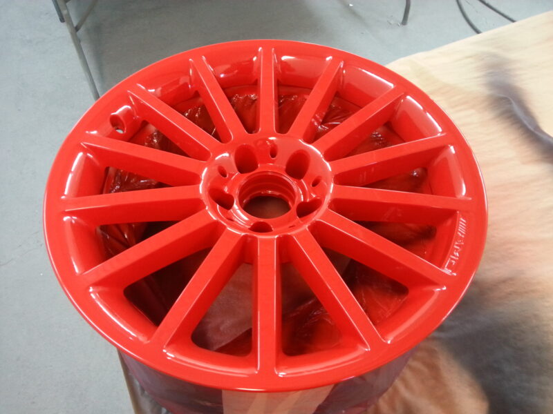 Mercedes AMG alloy Wheels Painted Red