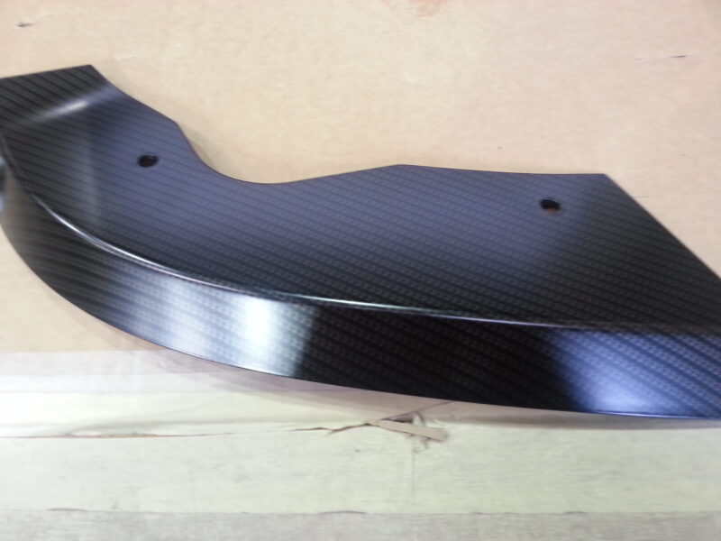 VW Exterior Various Parts Coated In Carbon Fibre Hydrographic Film Painted Black