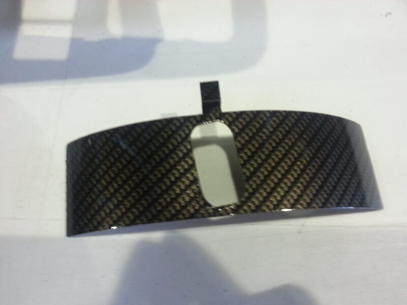 Car Interior Various Elements Coated In Carbon Fibre Hydrographic Film Painted Black