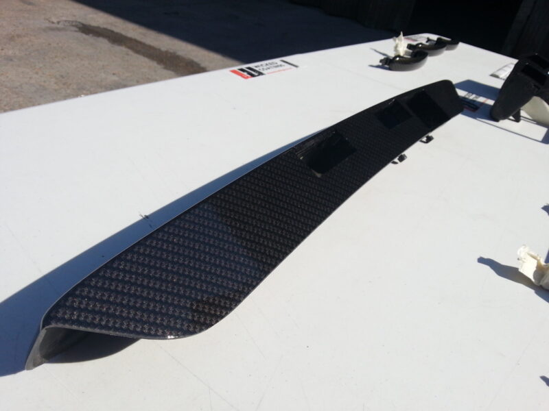 Car Interior Various Elements Coated In Carbon Fibre Hydrographic Film Painted Black